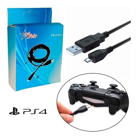 2 Cabos Usb Para Carregar Controle Ps4 Micro Usb 1 80 Metro R 19 89