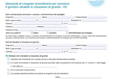 Congedo Legge 104 Come Compilare La Domanda