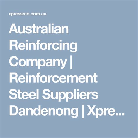 Australian Reinforcing Company Reinforcement Steel Suppliers