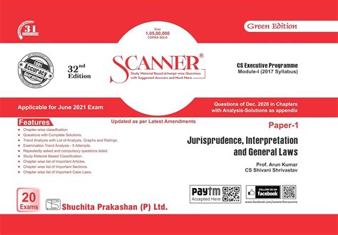 Scanner CS Executive Programme Module I 2017 Syllabus Paper 1