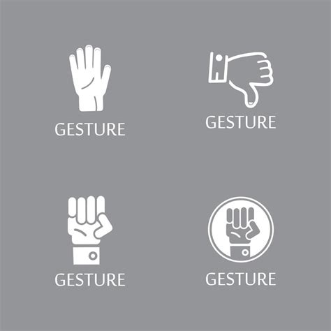 Hand gestures and sign language isolated 10454866 Vector Art at Vecteezy