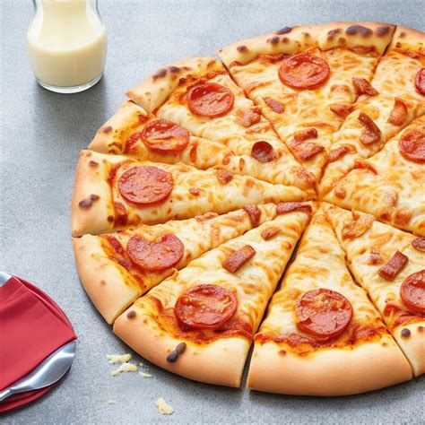 Premium AI Image | pizza with cheese and vegetable