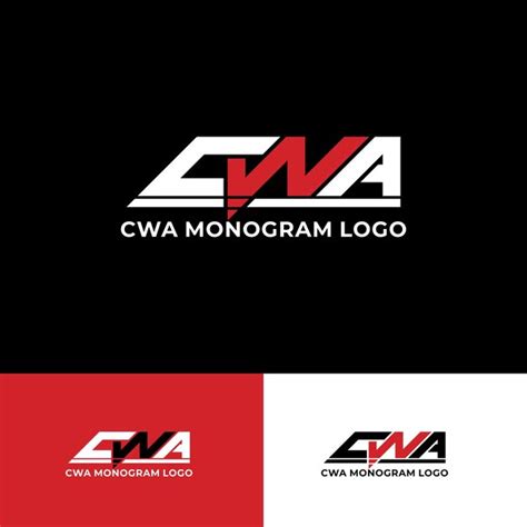 Premium Vector | Cwa logo design