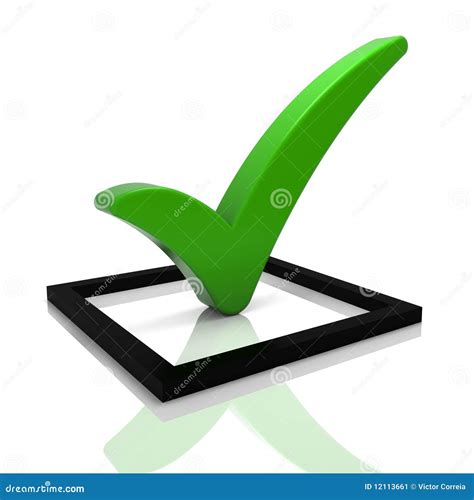 Green Tick Symbol Stock Image - Image: 12113661