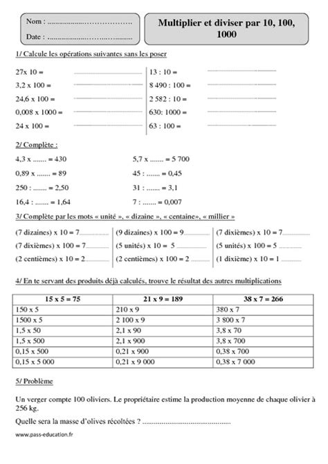 Diviser Par Ou Site Du Cm B Ecole Haut Poirier