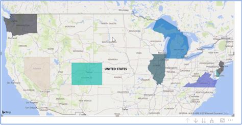 Power Bi Bubble Map Shape Map And Filled Map Examples