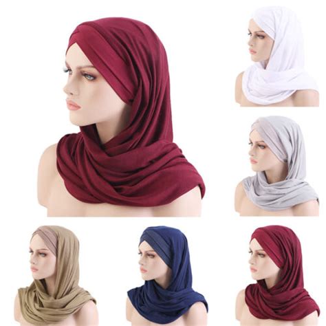 Musulman Hijab Bandeau Charpe Ch Le Femmes Turban Wrap Foulard