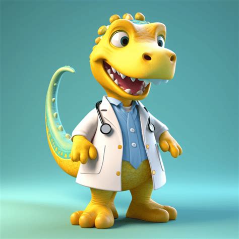 Cartoon Characters In Medical Scenarios Medical 3D Scientific