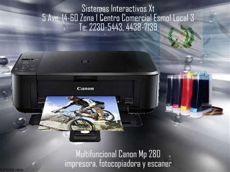 Impresora Canon Mp230 Multifuncional Con Sistema Continuo De Tinta En