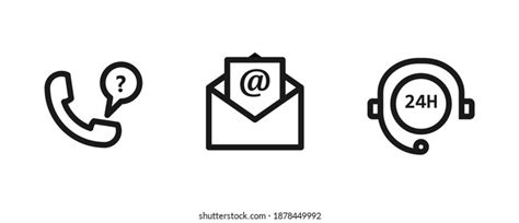 Customer Services Support Icon Set Symbol Stock Vector Royalty Free