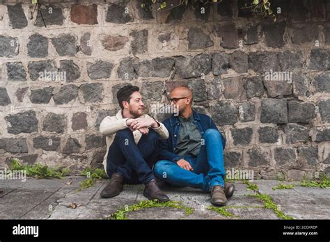 Two Gay Men Sitting On Hi Res Stock Photography And Images Alamy