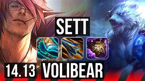 SETT Vs VOLIBEAR TOP 10 Solo Kills 70k DMG 67 Winrate Legendary