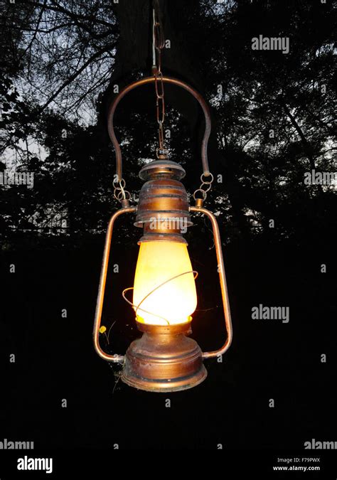 Old Kerosene Hanging Lantern Stock Photo Alamy