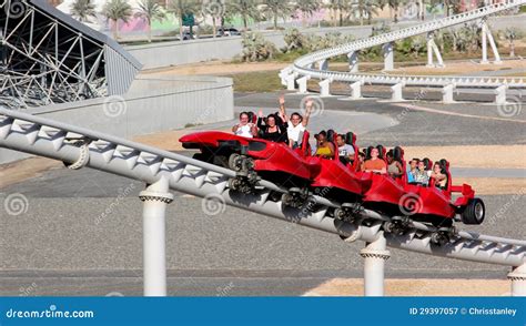 Ferrari World Roller Coaster Editorial Image | CartoonDealer.com #29397010