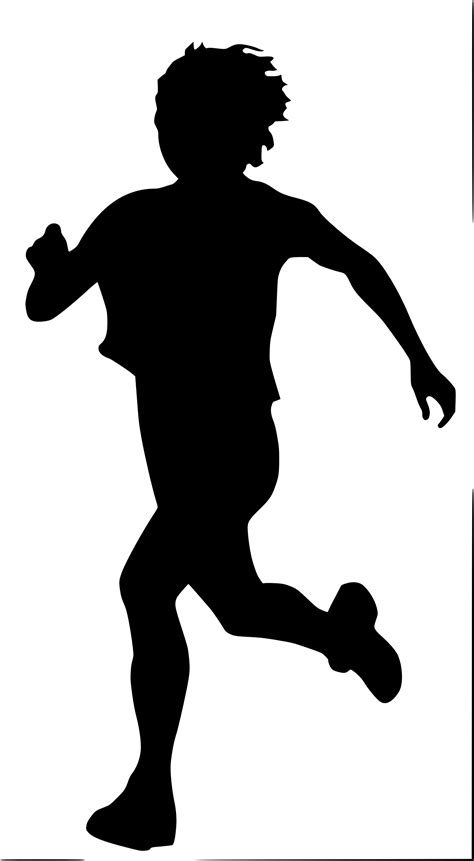 Silhouette People Running at GetDrawings | Free download