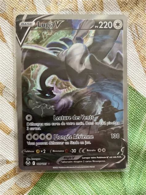 CARTE POK MON LUGIA V ALT EB12 Temp Te Argent E 186 195 Neuve FR EUR