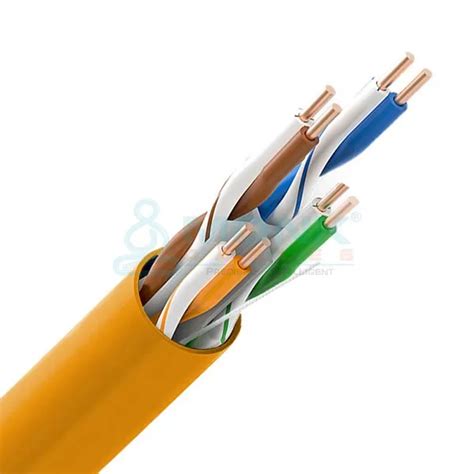 Etl Listed Orange Riser Cat Ft Utp Cmr Awg Bare Copper Cable