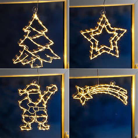 Fenster Silhouette Fensterbild Beleuchtet Led Weihnachtsdeko