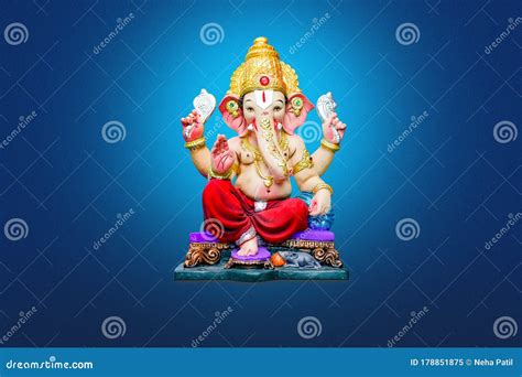 Lord Ganesha Ganesh Festival Stock Image Image Of Light Hinduism