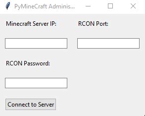 Github Duckboss Pyminecraftadmin A Simple Gui Utility To Remotely