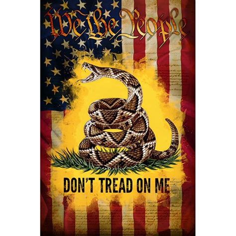 We The People Dont Tread On Me Gadsden American Flag Sublimated Double