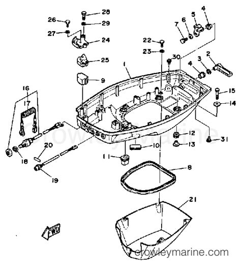 Bottom Cowling Outboard Hp Elh Crowley Marine