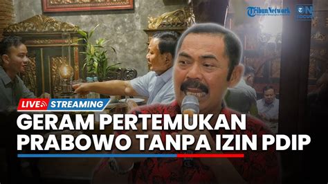 Gibran Pertemukan Prabowo Relawan Jokowi Tanpa Izin PDIP Solo FX