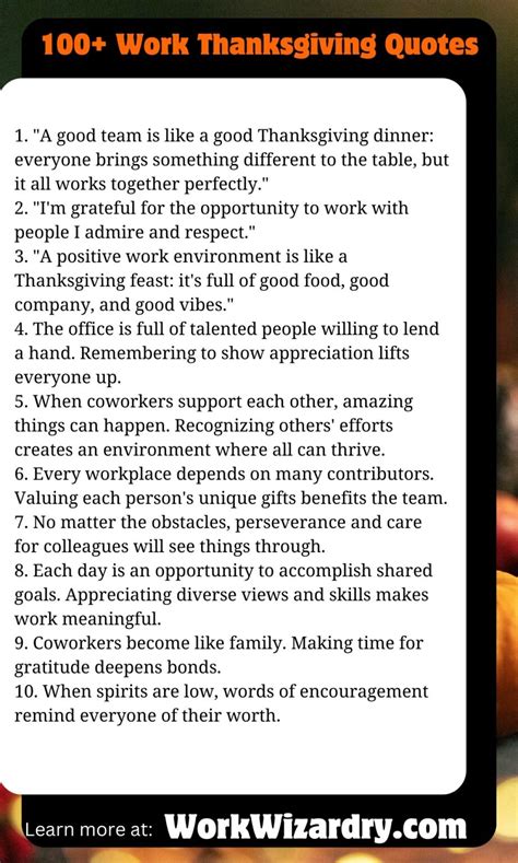 80 Inspirational Thanksgiving Work Quotes To Elevate Your Team's Spirit ...