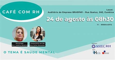 Caf Rh Asec Dia De Agosto S H Em Guarulhos Sympla