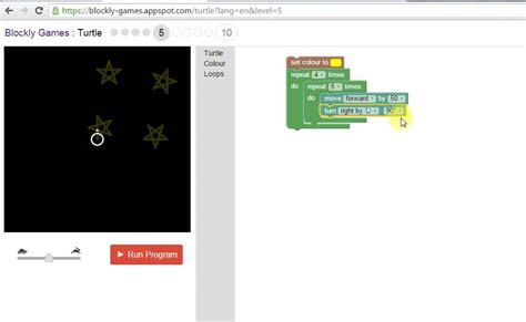 Blockly Games Solution Turtle 5 Youtube