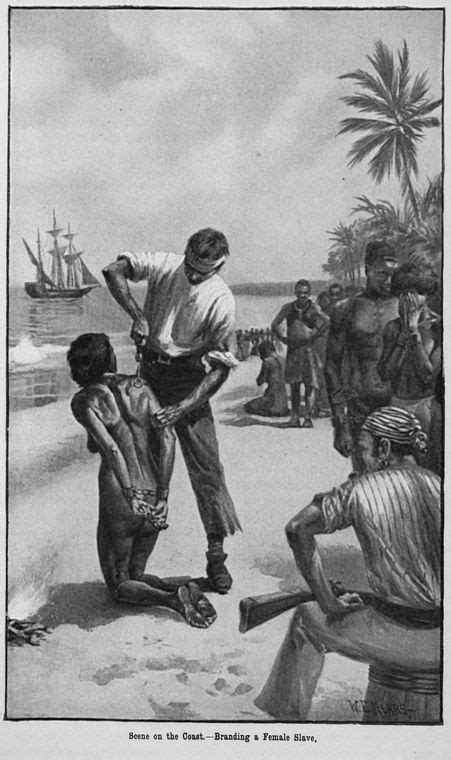 Scene On The Coast Branding A Female Slave Nypl Digital Collections