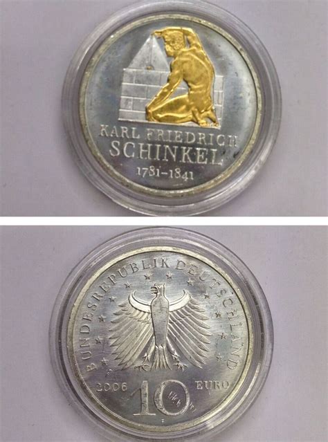 Euro Brd Er Silber Karl Friedrich Schinkel Gold Applikationen Pp