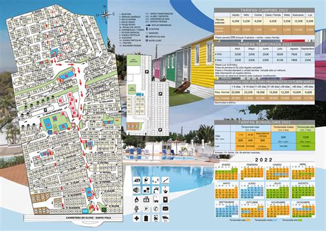 Plano Alojamientos en Alicante Camping Bahía Santa Pola