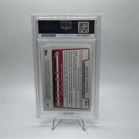 2012 BOWMAN PROSPECTS BRYCE HARPER SILVER ICE BP10 PSA 10 Pop 25 EBay