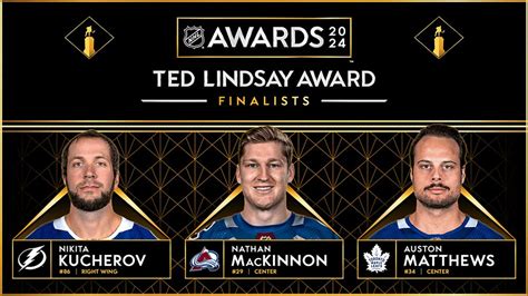 NHL announces 2024 Ted Lindsay Award finalists