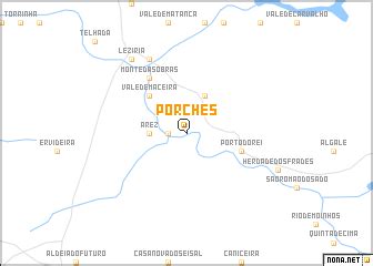 Porches (Portugal) map - nona.net