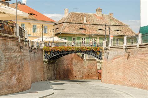 The Bridge Of Lies In Sibiu Editorial Stock Image Image Of Landscape