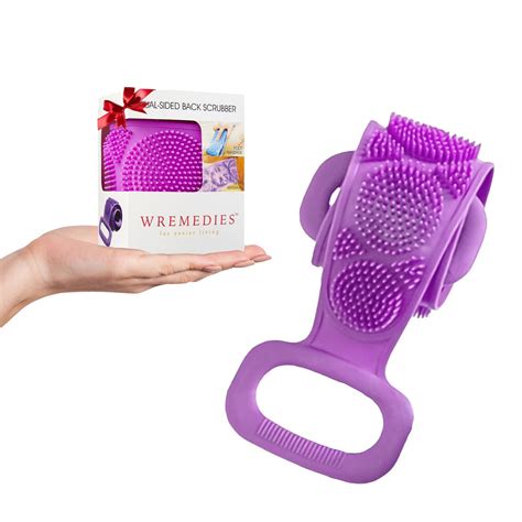 Silicone Back Scrubber For Shower Exfoliating Bath Body Brush Etsy