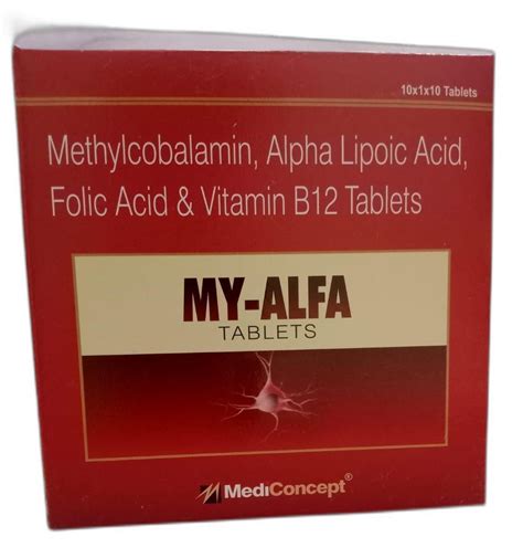 Methylcobalamin Alpha Lipoic Acid Folic Acid Vitamin B12 Tablets At Rs