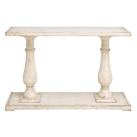 Litton Lane In White Extra Large Rectangle Wood Console Table With