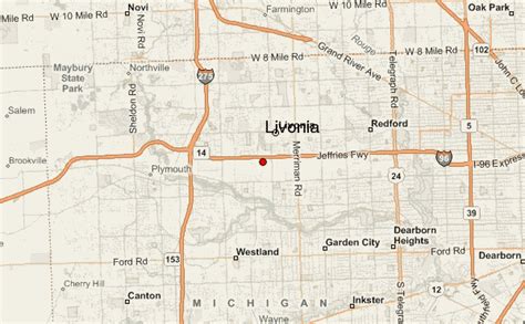 Livonia Michigan Zip Code Map