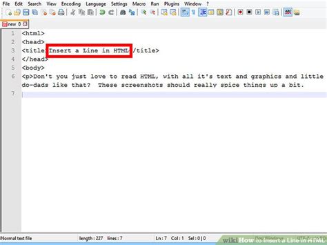 How To Insert A Line In HTML 7 Steps With Pictures WikiHow