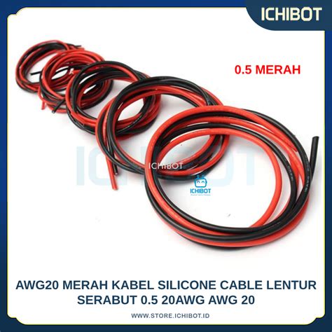 Awg Hitam Kabel Silicone Cable Lentur Serabut Awg Awg