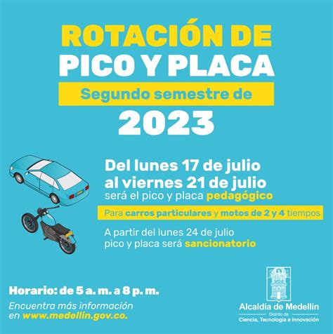 A Partir Del 17 De Julio Cambia El Pico Y Placa En Medellín Para El