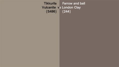 Tikkurila Vulcanite S Vs Farrow And Ball London Clay Side By