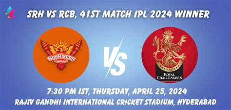 Srh Vs Rcb Today Toss And Match Prediction 100 Sure Who Will Won