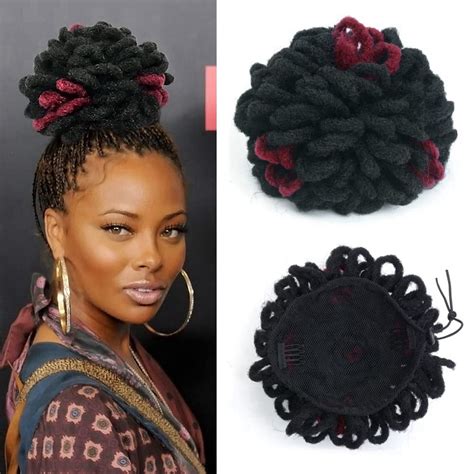 Trendy Skin Care Products Synthetic Dreadlock Hair Bun Afro