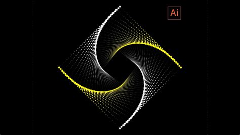 How To Create Dotted Spiral Vortex L Adobe Illustrator Tutorial Youtube