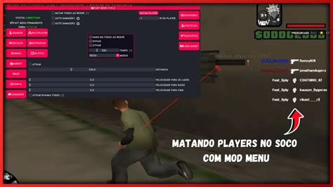 Saiiuu Novo Melhor Mod Menu Para Samp Mod Menu Matando No Soco Samp Pc