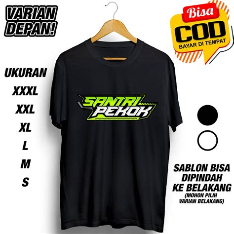 Jual Kaos Santri Pekok Distro Keren Shopee Indonesia